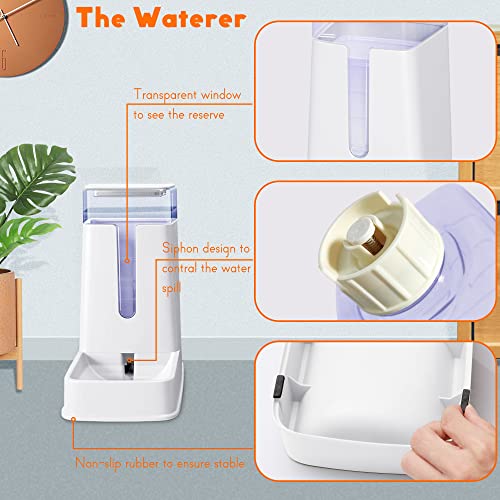 Automatic Feeder and Water Dispenser Set for Pets