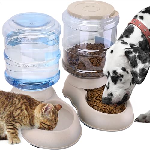 2 Pack Automatic Pet Feeder and Water Dispenser