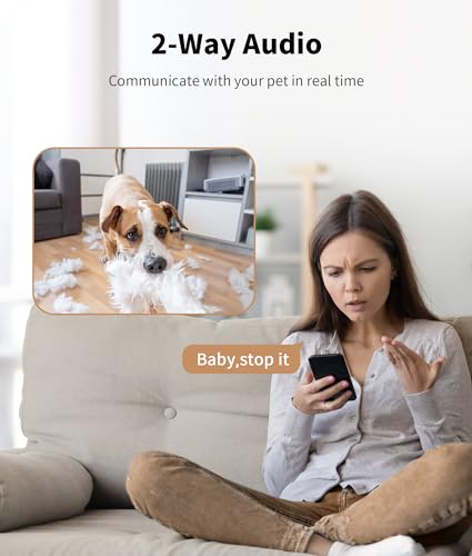 Smart Pet Camera Treat Dispenser with 360° View