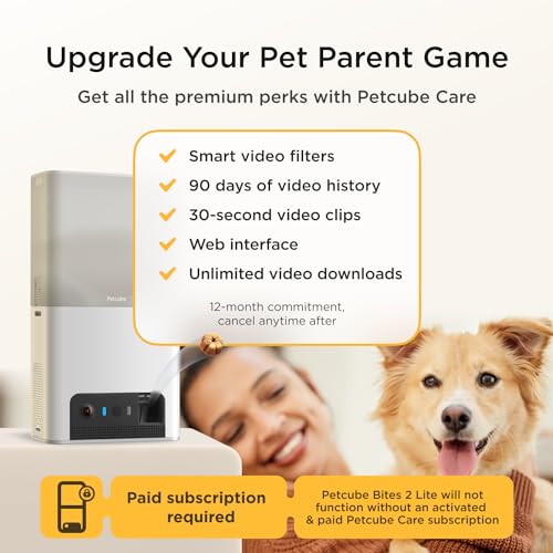 Petcube Bites 2 Lite Interactive Pet Feeder Camera