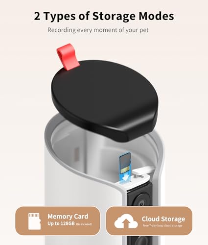 Smart Pet Camera Treat Dispenser with 360° View