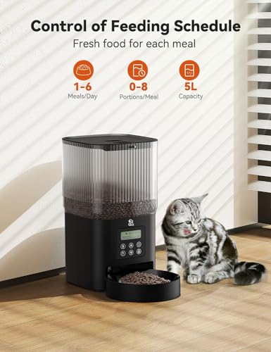 Smart Automatic Cat and Dog Feeder 5L