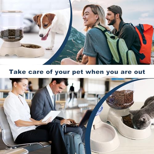 2 Pack Automatic Pet Feeder and Water Dispenser
