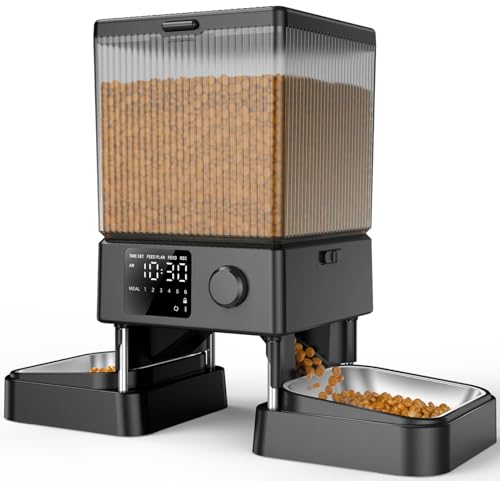 oneisall Automatic Cat Feeder for Two Cats