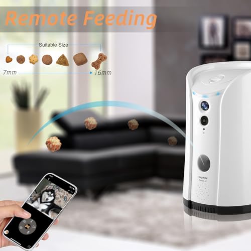 SKYMEE 5G WiFi Dog Camera Treat Dispenser