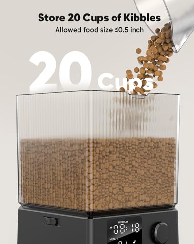 oneisall Automatic Cat Feeder for Two Cats