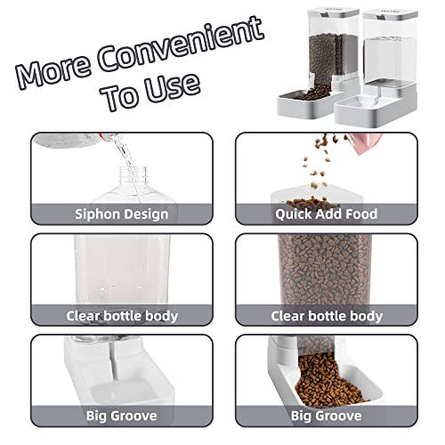 Automatic Gravity Pet Feeder and Water Dispenser