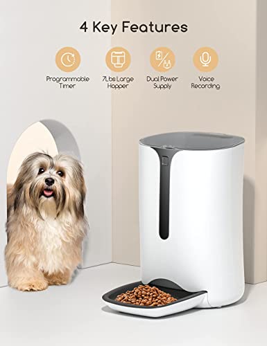 Smart Pet Feeder with Timer and Voice Recorder