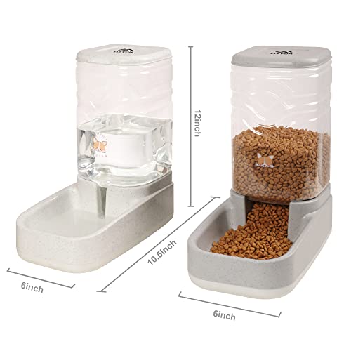 Automatic Pet Food and Water Dispenser Set
