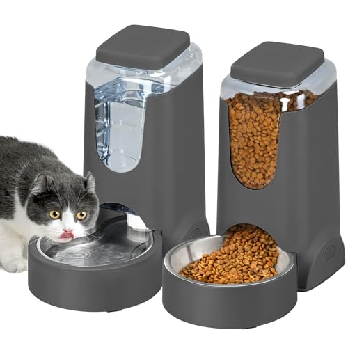 Automatic Pet Feeder & Water Dispenser Set