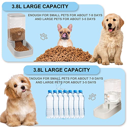 Automatic Pet Food and Water Dispenser Set