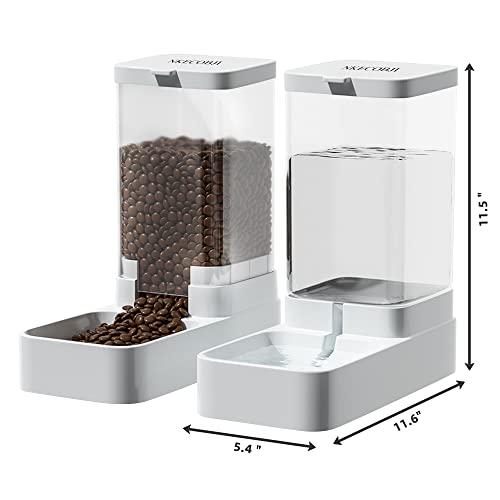 Automatic Gravity Pet Feeder and Water Dispenser