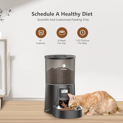PetUltra Programmable Automatic Cat Food Dispenser