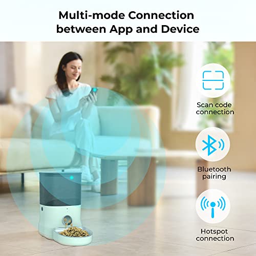 Wi-Fi Enabled Smart Pet Feeder for Cats & Dogs