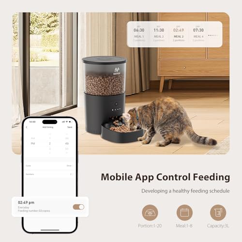 Smart Cat Feeder with Camera and APP Control