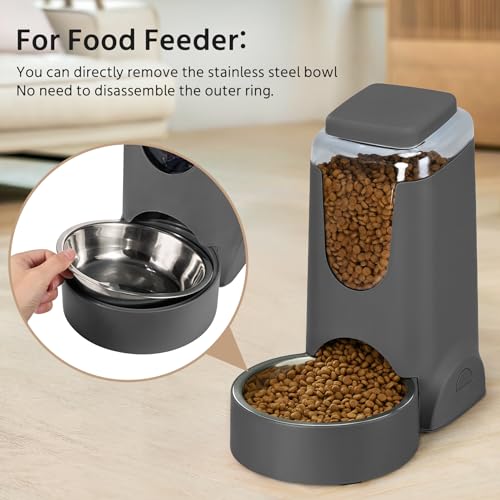 Automatic Pet Feeder & Water Dispenser Set