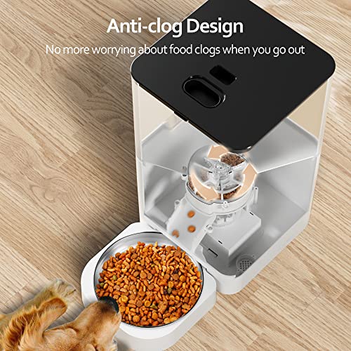 VOLUAS Smart Automatic Cat Feeder with Voice Recording