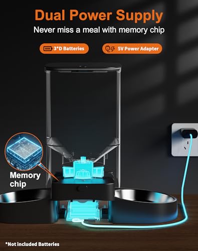 Smart WiFi Cat Feeder for Two Cats - 5L