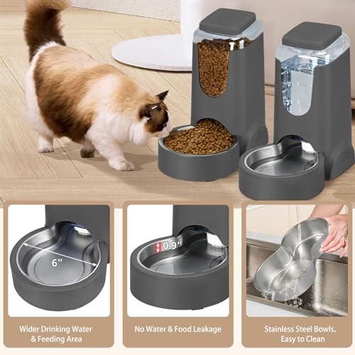 Automatic Pet Feeder & Water Dispenser Set