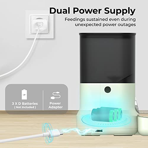 Wi-Fi Enabled Smart Pet Feeder for Cats & Dogs