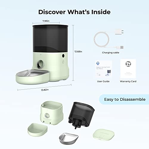 Wi-Fi Enabled Smart Pet Feeder for Cats & Dogs