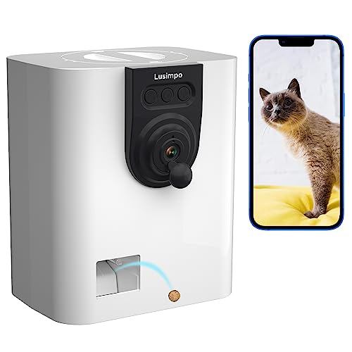 LUSIMPO WiFi Pet Camera with Treat Dispenser