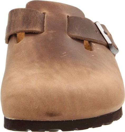 Tobacco Brown Boston Arch Clog, Size 40