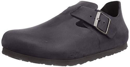 Black Oiled Leather Birkenstock London Clog (Size 38)