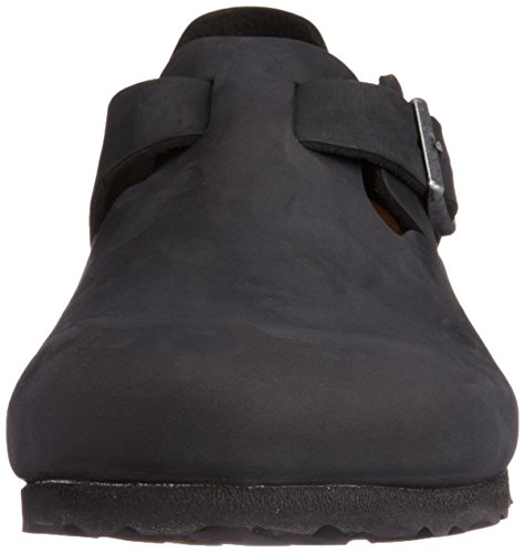 Black Oiled Leather Birkenstock London Clog (Size 38)