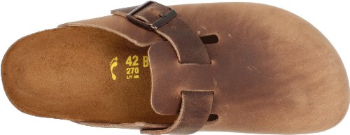 Tobacco Brown Boston Arch Clog, Size 40