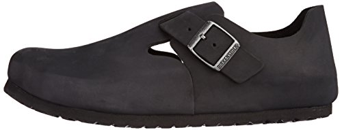 Black Oiled Leather Birkenstock London Clog (Size 38)