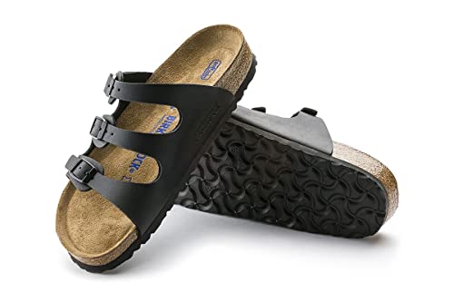 Birkenstock Women's, Florida Soft Footbed Sandal Black 41 M