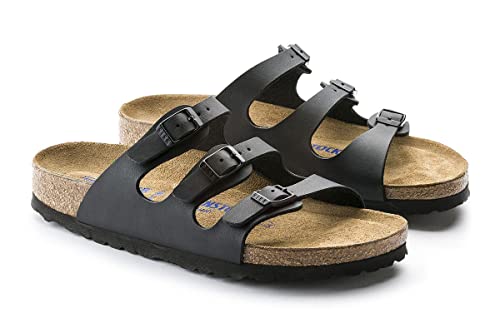 Birkenstock Women's, Florida Soft Footbed Sandal Black 41 M