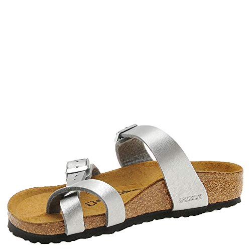 Birkenstock Girls' Silver Mayari Sandals - EU32 Narrow