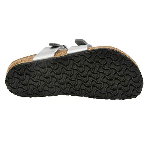 Birkenstock Girls' Silver Mayari Sandals - EU32 Narrow