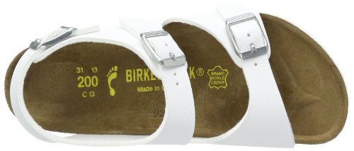 White Synthetic Birkenstock Roma Kids Sandals
