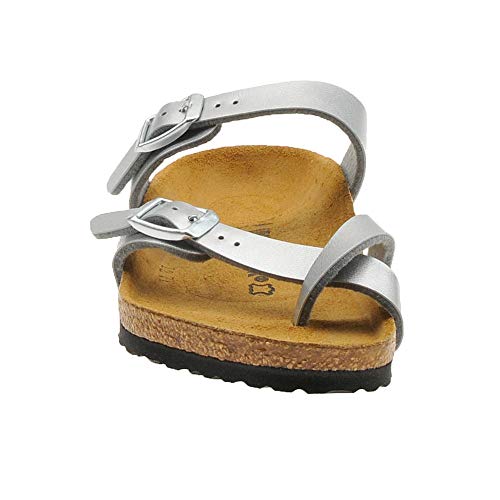 Birkenstock Girls' Silver Mayari Sandals - EU32 Narrow