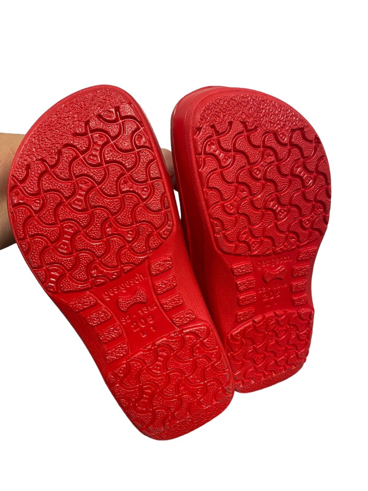 Kids Super Birki Red Clogs - Size 1