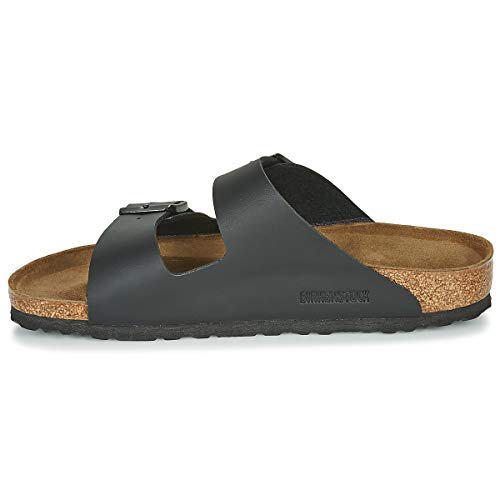Black Arizona Soft Footbed Suede Sandals - Size 10.5