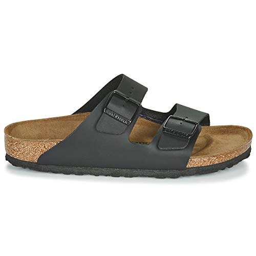 Black Arizona Soft Footbed Suede Sandals - Size 10.5