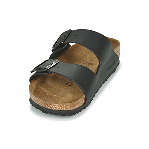 Black Arizona Soft Footbed Suede Sandals - Size 10.5