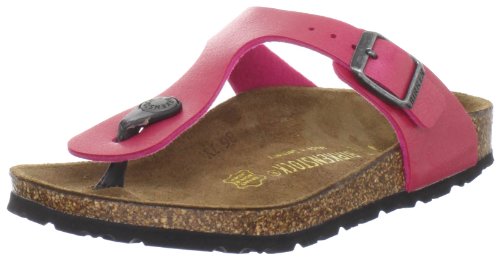 Graceful Rose Red Birkenstock Gizeh Sandal - Kids