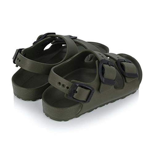 Kid's Birkenstock Milano Sling Sandals - Khaki Eva