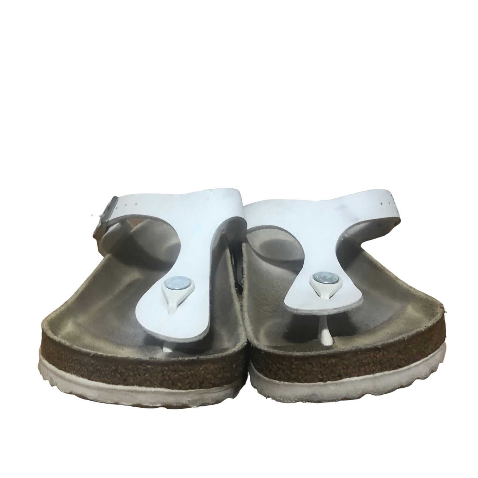 Women's White Birkenstock Gizeh Thongs