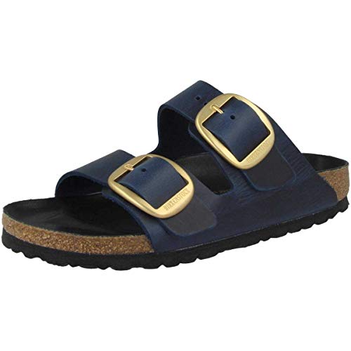Navy Soft Footbed Birkenstock Sandals, size 40R