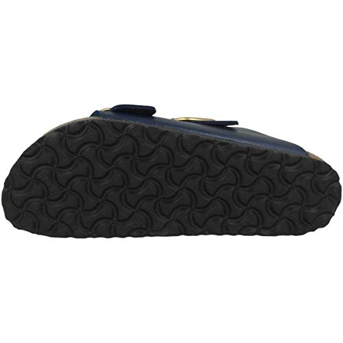 Navy Soft Footbed Birkenstock Sandals, size 40R