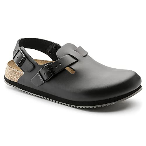 Birkenstock Men's Clogs and Mules, Black, 8.5 us