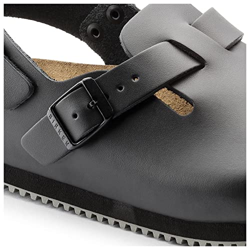 Birkenstock Men's Clogs and Mules, Black, 8.5 us