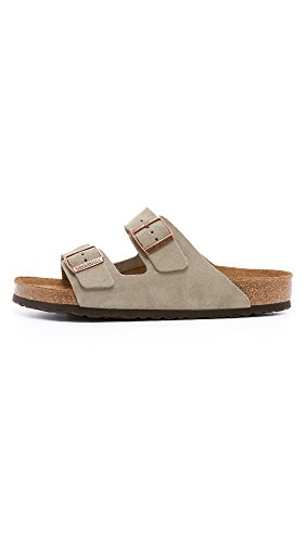 Taupe Suede Arizona Soft Footbed Sandals - Unisex