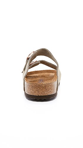 Taupe Suede Arizona Soft Footbed Sandals - Unisex